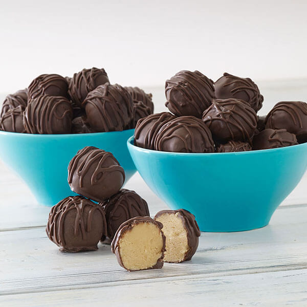 SKIPPY® Chocolate Covered Peanut Butter Balls / Bola Peanut Butter Lapis Cokelat